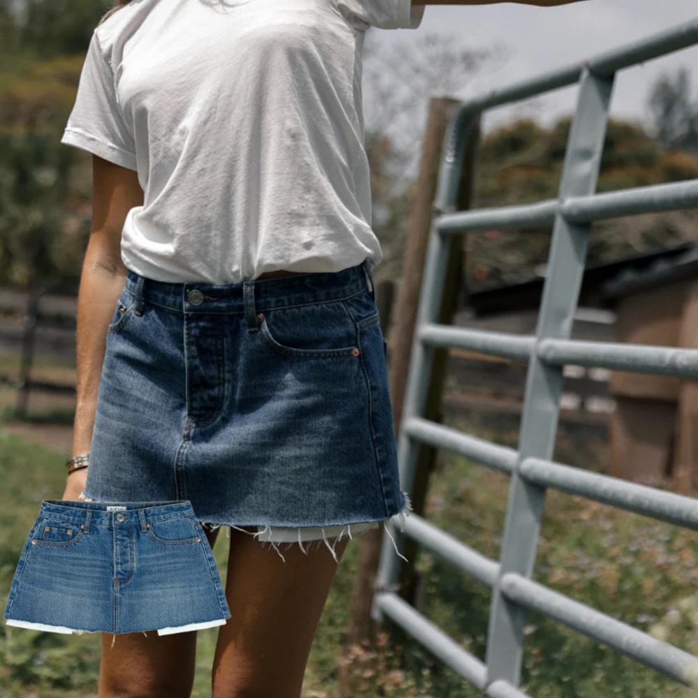 Parke Denim Mini Skirt